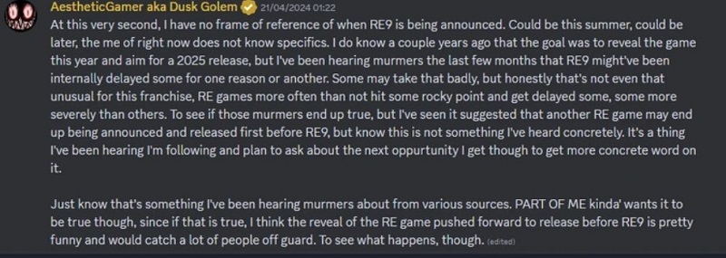 Insider: L'uscita di Resident Evil 9 potrebbe essere più tardiva di quanto previsto da Capcom, ma i fan della serie non rimarranno senza nuovi giochi-2