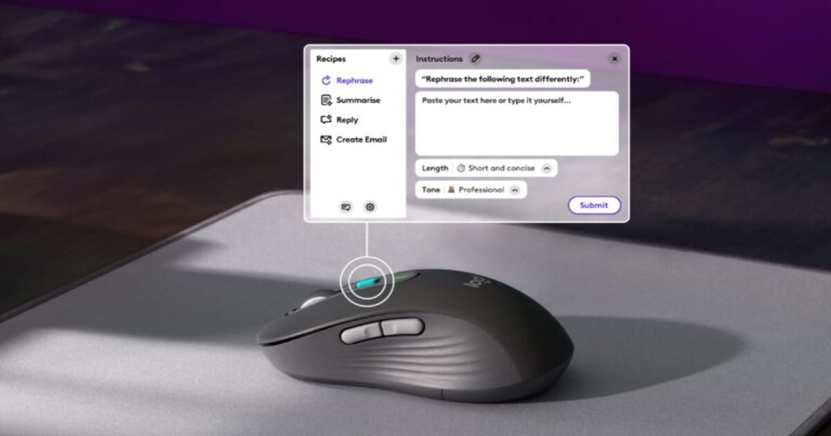 A new way to interact: Logitech introduces ChatGPT to its mice and keyboards